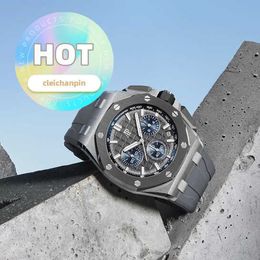 AP Casual-Wrist Watch 26420 Nouveau cadran offshore 43 mm Precision Steel Diving montre automatique Machinery Mens Termissement