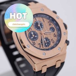 AP Reloj de pulsera Casual Epic Royal Oak 26470 o relojes para hombres 18K Rose Mecánico Swiss Swiss Famous Watch Sports Watch con diámetro de 42 mm