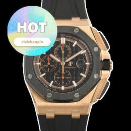 AP Casual Chep Watch Royal Oak Offshore 18K Rose Gold Automatic Machinery mâle 26401RO OO A002CA.02 26401RO OO A002CA.02