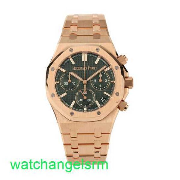 AP Crystal Wrist Watch 26240OR.OO.1320OR.04 Royal Oak All Rose Gold 50th Anniversary Commémorative Automatic Mens Mens Watch Garantie