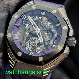 AP Crystal Wrist Watch 26620 IO en 2021 OO D077CA.01 ABBE ROYAL OAK Concept Titanium Metal Ceramic Manual Mécanical Mens Watch 26620IO.OO.D077CA.01