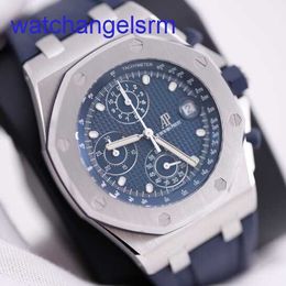 AP Crystal Wrist Watch Royal Oak Offshore 26238st Blue Plate Chronograph Mens Automatic Machinery Swiss célèbre montre des diamètres de luxe 42 mm