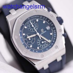 AP Crystal Pols Watch Royal Oak Offshore 26238st Blue Plate Chronograph Mens Automatic Machinery Swiss Famous Watch Luxe Diameters 42 mm