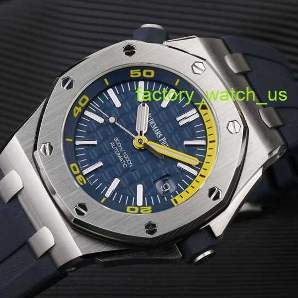 AP Diving Wall Watch Royal Oak Offshore Series Mecánica Mecánica Diving Improoner Roma Band Date Watch Switch Set 15710st