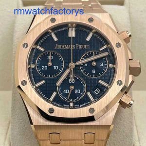 AP Diving Wall Watch Royal Oak Series 26240or Rose Gold All Gold Blue Plate Back Transparent Fashion Fashion Leisure Business Machinery Machinery