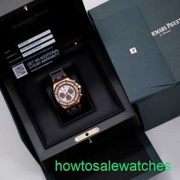 AP Fonctional Wrist Watch 26231or Royal Oak Offshore Panda Ladies 18K Rose Gold Diamond Watch Automatique mécanique Swiss Luxury Watch 37 mm