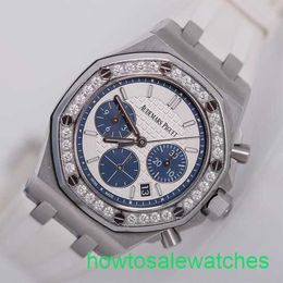 AP Fonctional Wrist Watch Epic 26231 Royal Oak Panda Face Womens Fine Steel Diamond Watch Automatic Machinery Watch Swiss Watch Famous Luxury Watch