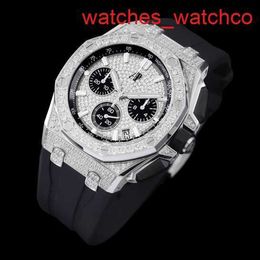 AP Gentlemen's Wrist Watch Royal Oak 26423BC Machinery Automatic Mens Mens Original Diamond Full Sky Star 43 mm Watch avec une montre Platinum 18K