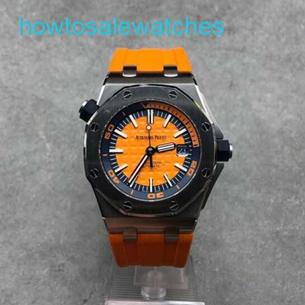 AP LOISIR LA LIGNE ROYAL OAK Série offshore Blue Plate Rubber Band Automatic Mechanical Mens Precision Steel Material Diamètre 42mm Luxury Watch