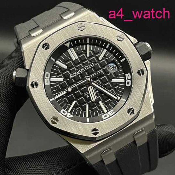 AP maquinaria Mundial Reloj Royal Oak Offshore Series Matriz de 42 mm de diámetro Precisión mecánica de acero de acero de acero Moda de lujo de lujo.