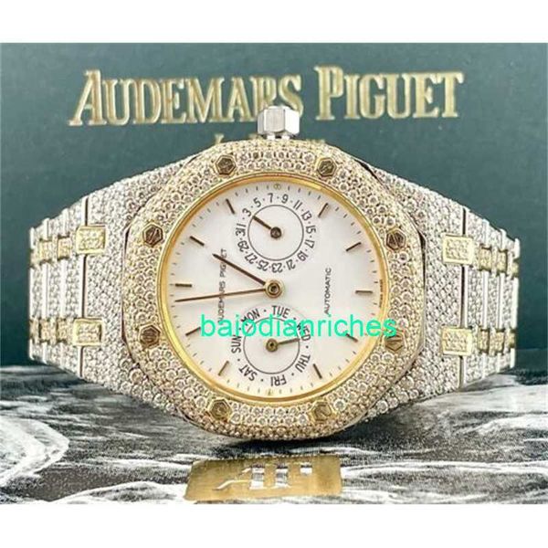 AP Watch Match Automatic Watchs Audemar Pigue Royal Oak 2 Color Gold 36 mm Ice Cream Diamond 1479 Fng9