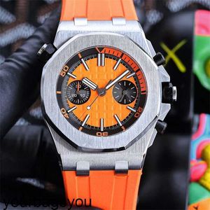 Ap Reloj para hombre Relojes Relojes con movimiento de cuarzo de alta calidad Relojes de pulsera de negocios con zafiro de 45 mm 8GK3