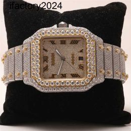 Ap Moissanite Montres pour hommes Automatique Vvs Argent Diamants Test de réussite Mouvement automatique Arrivée Cartis Montre-bracelet 2023 Nouvelle marque de haute qualité Or Sier Orig