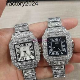 Ap Moissanite Relojes para hombre Automático Vvs Plata Diamantes Pasar Prueba Movimiento Automático 2023 Alta Calidad Cartis Mujeres Fuera Correa Relojes Pareja Amantes Reloj Wri