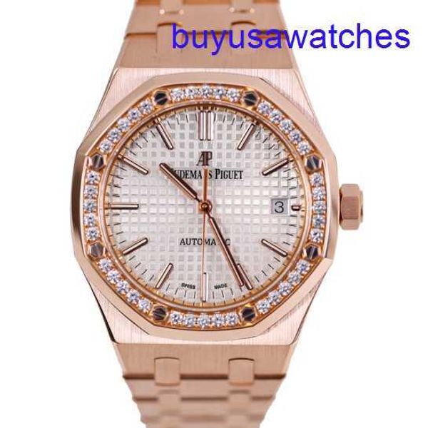 AP Movement Wrist Watch Epic Royal Oak Series 15451or Womens Rose Gold Automatic mécanique Swiss célèbre montre Luxury Sports Watch with Diamètre