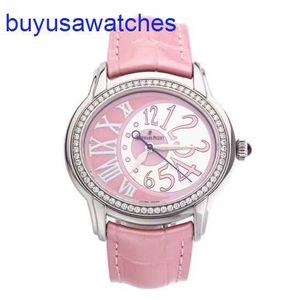 AP Pilot Wrist Watch 39 mm Précision en acier Diamond mécanique Womens Watch Luxury Watch 77301st.zz.d602cr.01