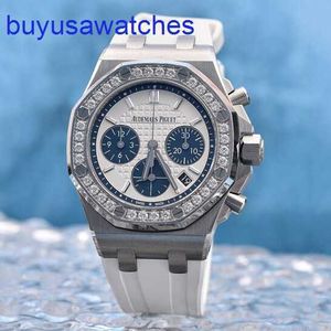 AP Pilot Wrist Watch Royal Oak Offshore Series en acier inoxydable Diamant-Inset Automatique mécanique Women's Watch 26231st.zz.d010ca.01 Box Certificat