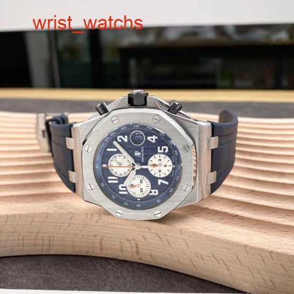 AP Racing Wristwatch Royal Oak Offshore Series Swiss Mens Automatic Mechanical Watch 42mm Précision Steel Date Affichage de synchronisation Fonction de nuit étanche