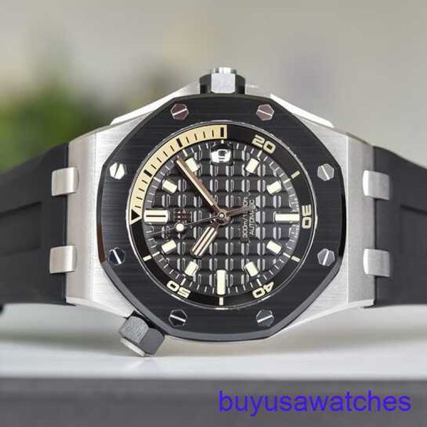 AP Sports Wrist Watch Royal Oak Offshore Series Precision Steel Rubber Cinturón automático Automático 15720 Reloj de lujo 15720cn.oo.a002ca.01