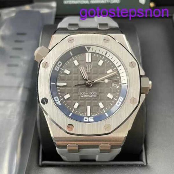 AP Sports Wrist Watch Royal Oak Offshore Series 42mm Dia Platinum Precision Steel Automatic Mecanical Mens Watch Luxury Watch 15720ST