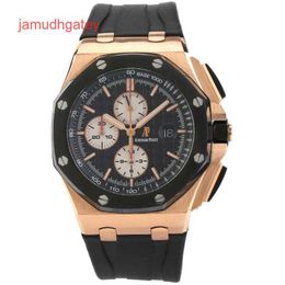 Montre de luxe Ap Swiss 26401RO OO A002CA.01 Royal Oak Offshore, montre mécanique automatique en céramique or Rose 18 carats pour hommes 8R6U