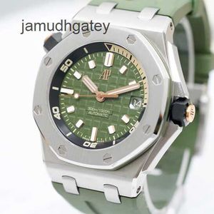 AP Swiss – montre de luxe pour hommes, Royal Oak Offshore série 15720st, montre mécanique automatique vert avocat, 42mm, ensemble complet 22