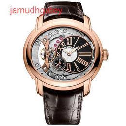 Ap suíço relógio de luxo série millennium 18k ouro rosa relógio mecânico automático masculino 47mm relógio 15350or D093cr-01