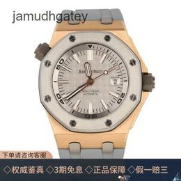 Reloj de lujo suizo Ap Royal Oak Offshore 15711 Maquinaria automática Reloj de lujo para hombre en oro rosa de 18 k 8vly