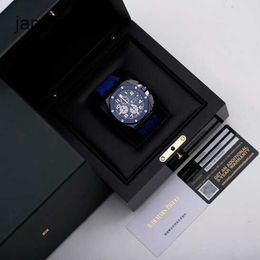 Ap Reloj de lujo suizo Royal Oak Offshore 26405ce Reloj para hombre Cerámica negra Esfera azul degradado Maquinaria automática Reloj mundialmente famoso Juego de relojes suizos con un diámetro 53x5