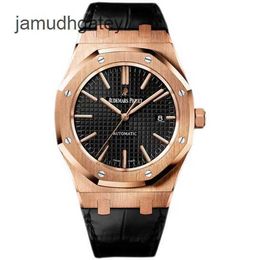 Ap Swiss Luxury Watch Royal Oak Series 41mm18k Roségoud Kalender Automatisch Mechanisch Herenhorloge Horloge Luxe Horloge 15400or Oo D002cr.01 Asei