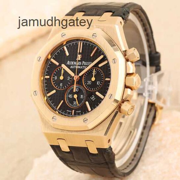 Reloj de lujo suizo AP Royal Oak Series Machinery automático Reloj para hombre de 41 mm, con un precio de 287000 Relojes de oro rosa, artículos de lujo