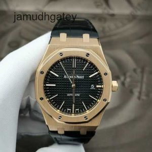 Relojes de pulsera de lujo suizos Royal Ap Oak Series 15400or.oo.d002cr.01 Reloj automático de oro rosa para hombre 3WUF