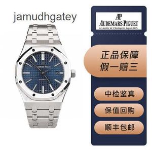 Ap Swiss Relojes de pulsera de lujo Royal Oak Series 15400 Reloj mecánico automático para hombre Diámetro 41 mm Juego de placas azules 3OXE
