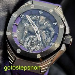 AP Tactical Wrist Watch 26620 IO en 2021 OO D077CA.01 ABBE ROYAL OAK Concept Titanium Metal Ceramic Manual Mécanical Mens Watch 26620IO.OO.D077CA.01