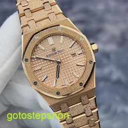 AP Tactical Wrist Watch Royal Oak Series 67653or Hammer Gold Craft comúnmente conocido como Frost Gold More Brilliant Quartz Watch Watch Precise Timing