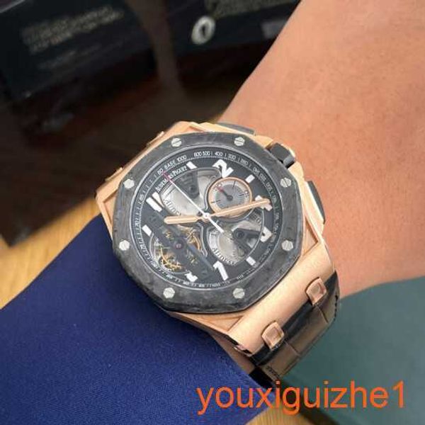 AP Timeless Wrist Watch Flywheel Royal Oak Offshore 26288of.OO.D002.Cr 18K Rose Gold Manual Mechanical Male Watch