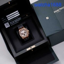 AP Tourbillon Wristwatch 26231or Royal Oak Offshore Panda Ladies 18K Rose Gold Diamond Watch Automatique mécanique Swiss Luxury Watch Gauge 37 mm