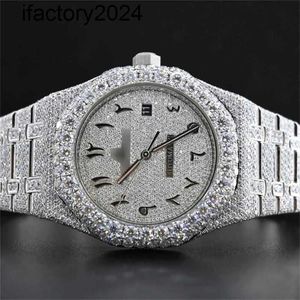 Ap Watch Diamond Moissanite Iced Out Can Pass Test Horloges Hip Hop Round Cut Alle maten aanpassen Vvs1 Handgemaakt voor heren