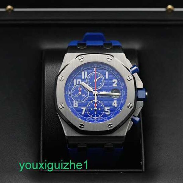 AP Watch Top Machinery Montre Royal Oak Offshore Series 26470ST.OO.A030CA.01 Montre décontractée pour homme en acier de précision de 42 mm de diamètre