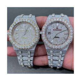 Ap Relojes Aps Factory Full Mosonite Diamond 2NA9 Digner Custom Iced Out Fashion Mechanical Moissanit e envío gratis UC35