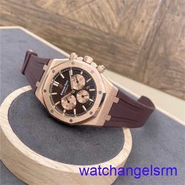 AP Wrist Watch Chronograph Epic Royal Oak Series 26331or OO D821CR.01 Machinerie automatique 18K Rose Gold Watch Mens 41mm Diamètres