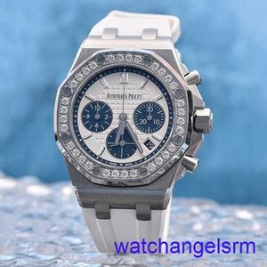 AP Wrist Watch Chronograph Royal Oak Series Offshore Series en acier inoxydable Diamond-Inset Automatic Mécanique Women's Watch 26231st.zz.d010ca.01 Box Certificat