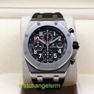 AP Polshorloge Collectie Royal Oak Offshore Series Herenhorloge, Diameter 42 mm, Precisiestaal Heren Vrije tijd Luxe Horloge 26470SO.OO.A002CA.01