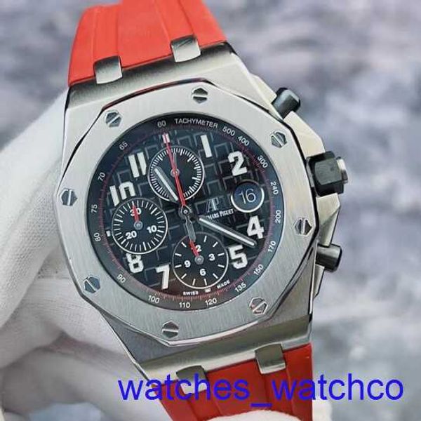 AP Wrist Watch Horlepiece Royal Oak Offshore Series 26470st Vampire Vampire Red Needle Timing Automatic Mechanical Watch Mens 42mm 42 mm