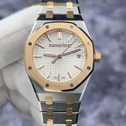 AP montre-bracelet montre-bracelet Royal Oak 77450SR salle or matériel 50e anniversaire automatique mécanique montre pour femme 34mm