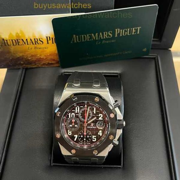 Reloj de pulsera AP Reloj de pulsera Royal Oak Offshore Series 26470SO Anillo de cerámica de acero de precisión Vampiro Reloj de cronometraje para hombre Moda Ocio Negocios Reloj de maquinaria deportiva