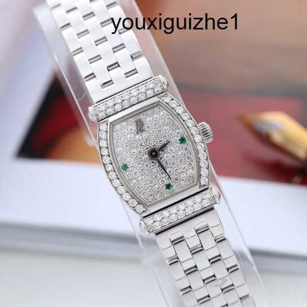 Reloj de pulsera AP Reloj de pulsera para hombre Reloj para mujer Platino de 18 quilates Diamante original Placa de diamante completa Reloj de cuarzo para mujer Reloj suizo
