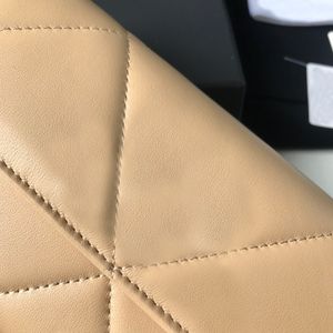 Ap0955B Cartera clásica de marca de moda de lujo bolso de cuero marrón vintage para mujer bolso de hombro con cadena de diseñador con caja entera 1132689