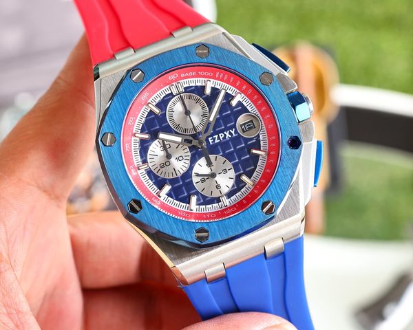 APA17 montre pour hommes nouvelle montre pour hommes à grande échelle montre à Quartz de haute qualité haut de gamme marque de luxe montre bande de caoutchouc mode pour hommes