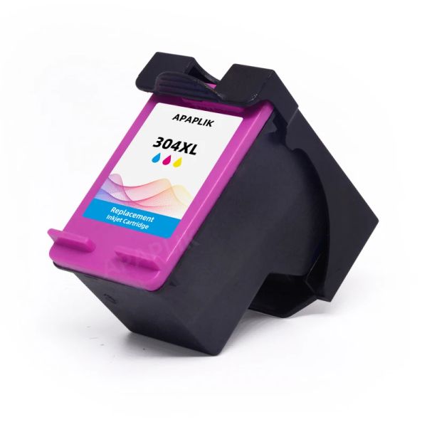 APAPLIK 304 XL CARTRIDE INK RÉMANSAGUÉ POUR HP304 pour HP DeskJet Envy OfficeJet 2620 2630 3730 5020 5032 Imprimante